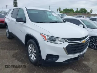 2021 Chevrolet Traverse LS with VIN 1GNERFKW3MJ222460, listed as a IAAI auction lot 41915832 with 69,261 mi miles. Bid and sale history available at carsss.com. Image 1.
