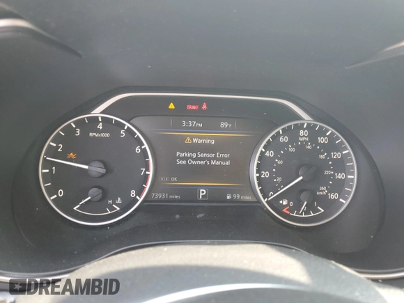 2017 Nissan Maxima S with VIN 1N4AA6AP6HC397150, listed as a Copart auction lot 61793185 with 73,931 mi miles and Salvage title. Bid and sale history available at DreamBid. Image 9.