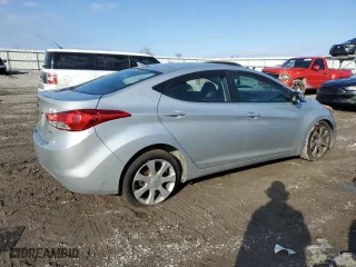 2012 Hyundai Elantra Limited with VIN 5NPDH4AE8CH132720, listed as a Copart auction lot 44357175 with 181,657 mi miles and Salvage Title. Bid and sale history available at carsss.com. Image 3.