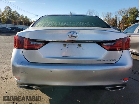 2013 Lexus GS 350 with VIN JTHCE1BL9D5001599, listed as a Copart auction lot 75756094 with 107,283 mi miles and Salvage Title. Bid and sale history available at carsss.com. Image 6.