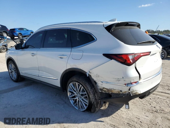 2024 Acura MDX Advance with VIN 5J8YE1H89RL000113, listed as a Copart auction lot 87325524 with 11,533 mi miles and Salvage title. Bid and sale history available at DreamBid. Image 2.