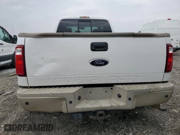 2010 Ford F-350 XL with VIN 1FTWW3DR4AEA57907, listed as a Copart auction lot 43471945 with 121,505 mi miles and Salvage title. Bid and sale history available at DreamBid. Image 6.