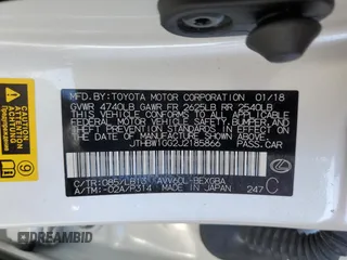 2018 Lexus ES 300h with VIN JTHBW1GG2J2185866, listed as a Copart auction lot 48435185 with 87,713 mi miles and Salvage title. Bid and sale history available at DreamBid. Image 12.
