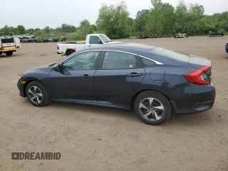 2020 Honda Civic LX with VIN 19XFC2F69LE025564, listed as a Copart auction lot 60811565 with 12,480 mi miles and Salvage title. Bid and sale history available at DreamBid. Image 2.