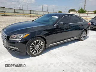 2016 Hyundai Genesis 3.8L z VIN KMHGN4JE7GU127506, wystawiony jako Copart lot #59616185 z przebiegiem 100 034 mil mil oraz Czysty tytuł • Clean title. Historia ofert i sprzedaży dostępna na DreamBid. Obrazek 1.