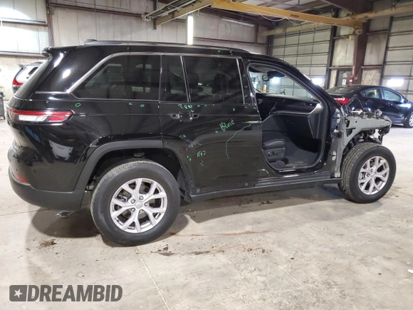 2022 Jeep Grand Cherokee Limited с VIN 1C4RJHBG8N8593788, выставлен на аукционе Copart как лот 59116135 с пробегом 25 321 миль миль и Списание • Salvage title. История ставок и продаж доступна на DreamBid. Изображение 3.