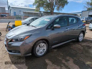 2019 Nissan LEAF SV with VIN 1N4AZ1CP4KC313164, listed as a Copart auction lot 61448745 with 26,290 mi miles and Salvage title. Bid and sale history available at DreamBid. Image 1.