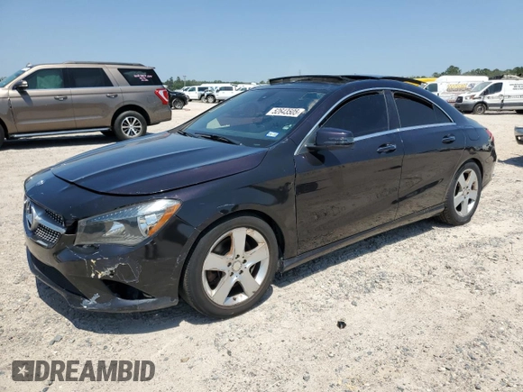 2016 Mercedes-Benz CLA 250 with VIN WDDSJ4GB8GN390045, listed as a Copart auction lot 52643505 with 125,300 mi miles and Clean title. Bid and sale history available at DreamBid. Image 1.