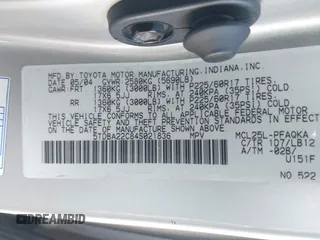 2004 Toyota Sienna XLE z VIN 5TDBA22C84S021836, wystawiony jako IAAI lot #42432146 z przebiegiem 177 635 mil mil oraz . Historia ofert i sprzedaży dostępna na DreamBid. Obrazek 9.
