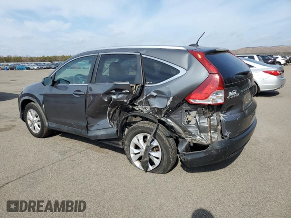 2012 Honda CR-V EX-L with VIN 2HKRM4H73CH626718, listed as a Copart auction lot 47364645 with 26,556 mi miles and Salvage Title. Bid and sale history available at carsss.com. Image 2.