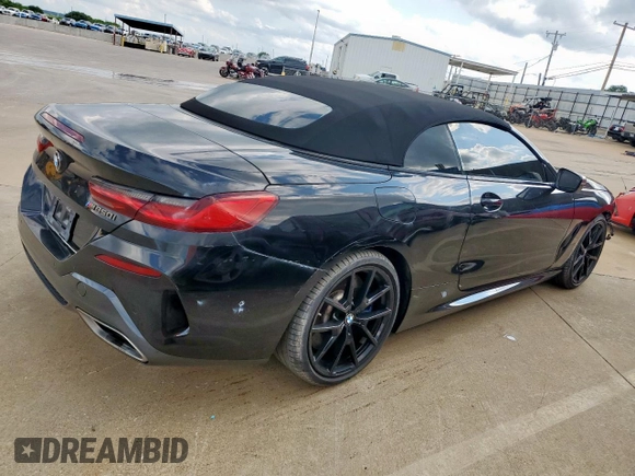 2019 BMW 8 Series M850i xDrive with VIN WBAFY4C5XKBX29810, listed as a Copart auction lot 53938185 with 14,943 mi miles and Clean Title. Bid and sale history available at carsss.com. Image 3.