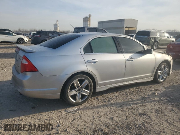 2012 Ford Fusion SPORT with VIN 3FAHP0KC9CR243452, listed as a Copart auction lot 48718135 with 0 mi miles and Salvage Title. Bid and sale history available at carsss.com. Image 3.