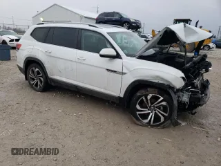 2022 Volkswagen Atlas SEL with VIN 1V2BR2CA6NC512106, listed as a Copart auction lot 85214154 with 53,931 mi miles and Salvage title. Bid and sale history available at DreamBid. Image 4.