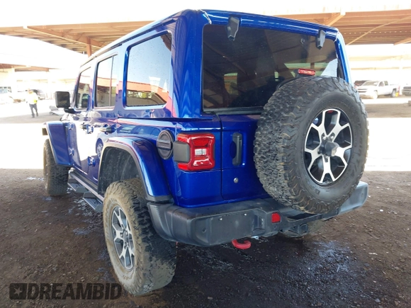 2020 Jeep Wrangler Unlimited Rubicon z VIN 1C4HJXFG1LW234257, wystawiony jako IAAI lot #42269173 z przebiegiem 44 335 mil mil oraz . Historia ofert i sprzedaży dostępna na DreamBid. Obrazek 3.