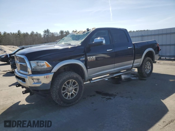 2015 Ram 2500 Laramie with VIN 3C6UR5FJ0FG552064, listed as a Copart auction lot 48611225 with 142,021 mi miles and Salvage Title. Bid and sale history available at carsss.com. Image 1.