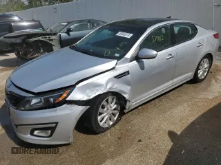 2015 Kia Optima EX with VIN 5XXGN4A7XFG478615, listed as a Copart auction lot 50950514 with 57,003 mi miles and Salvage Title. Bid and sale history available at carsss.com. Image 1.