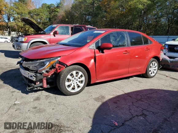 2021 Toyota Corolla LE with VIN JTDEPMAE5MJ124705, listed as a Copart auction lot 50702835 with 65,224 mi miles and Non Repairable. Bid and sale history available at DreamBid. Image 1.