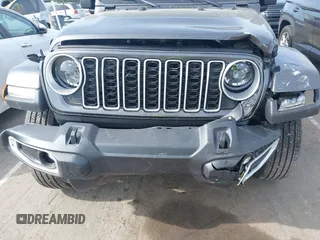 2025 Jeep Wrangler Sahara with VIN 1C4PJXEN5SW525130, listed as a IAAI auction lot 42174096 with 5,387 mi miles and . Bid and sale history available at DreamBid. Image 17.