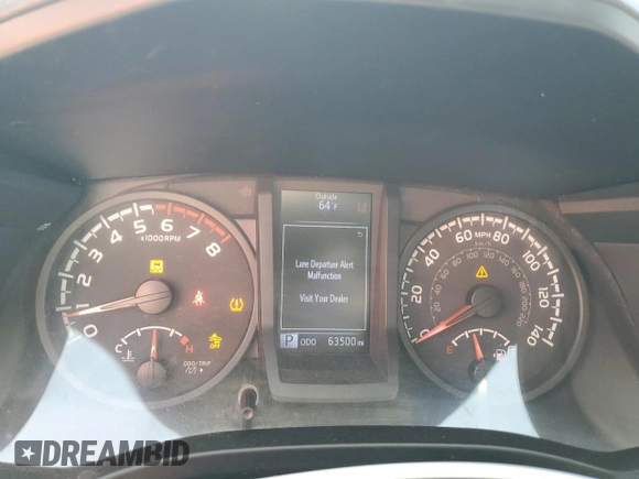 2020 Toyota Tacoma SR with VIN 3TYSX5EN2LT002859, listed as a Copart auction lot 53657675 with 63,500 mi miles and Clean title. Bid and sale history available at DreamBid. Image 9.