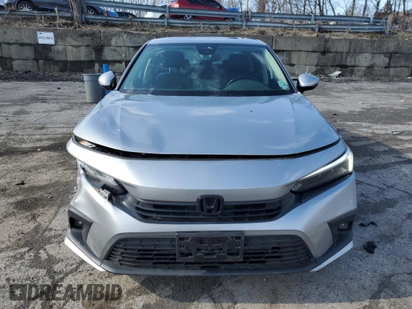 2023 Honda Civic Sedan Touring with VIN 2HGFE1F97PH305185, listed as a Copart auction lot 50556815 with 25,187 mi miles and Salvage Title. Bid and sale history available at carsss.com. Image 5.