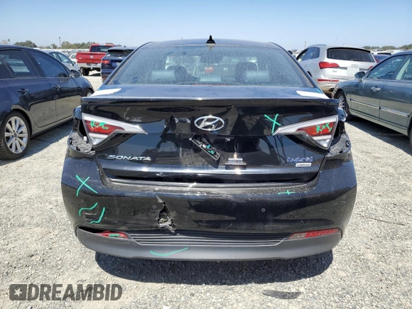 2017 Hyundai Sonata Hybrid Limited with VIN KMHE34L14HA046991, listed as a Copart auction lot 65815373 with 95,854 mi miles. Bid and sale history available at carsss.com. Image 6.