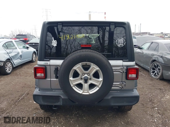 2020 Jeep Wrangler Unlimited Sport S z VIN 1C4HJXDN3LW115076, wystawiony jako IAAI lot #41921868 z przebiegiem 93 052 mil mil oraz . Historia ofert i sprzedaży dostępna na DreamBid. Obrazek 16.