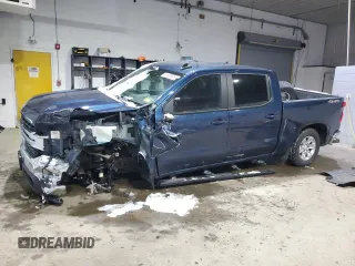 2019 Chevrolet Silverado 1500 LT with VIN 3GCPYDEK7KG163722, listed as a Copart auction lot 41805525 with 102,592 mi miles and Salvage Title. Bid and sale history available at carsss.com. Image 1.