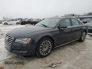 2013 Audi A8 4.0L with VIN WAUA2AFD3DN020019, listed as a Copart auction lot 85254604 with 111,819 mi miles and Clean title. Bid and sale history available at DreamBid. Image 1.