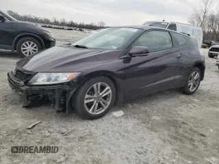 2013 Honda CR-Z with VIN JHMZF1D41DS000557, listed as a Copart auction lot 47536735 with 0 mi miles and Salvage Title. Bid and sale history available at carsss.com. Image 1.