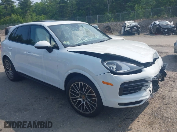 2023 Porsche Cayenne with VIN WP1AA2AY8PDA01206, listed as a IAAI auction lot 42485736 with 18,769 mi miles and . Bid and sale history available at DreamBid. Image 1.