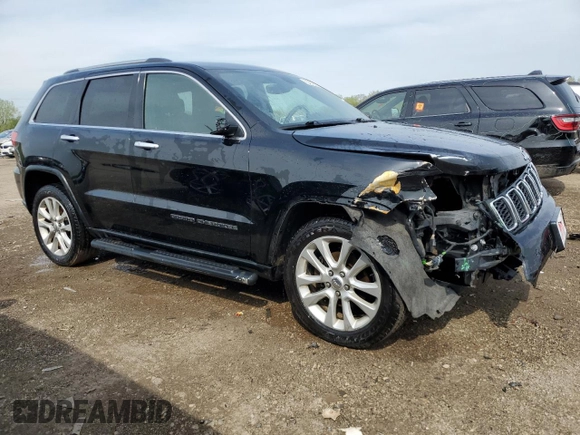 2017 Jeep Grand Cherokee Limited with VIN 1C4RJFBG2HC715762, listed as a Copart auction lot 55482215 with 154,026 mi miles and Salvage title. Bid and sale history available at DreamBid. Image 4.