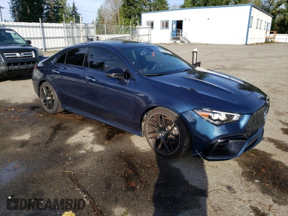 2021 Mercedes-Benz CLA 45 AMG with VIN W1K5J5DB5MN186242, listed as a Copart auction lot 79274274 with 26,166 mi miles and Salvage Title. Bid and sale history available at DreamBid. Image 4.