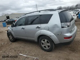 2007 Mitsubishi Outlander LS with VIN JA4MT31X37U013702, listed as a Copart auction lot 47644145 with 217,658 mi miles and Salvage Title. Bid and sale history available at carsss.com. Image 2.
