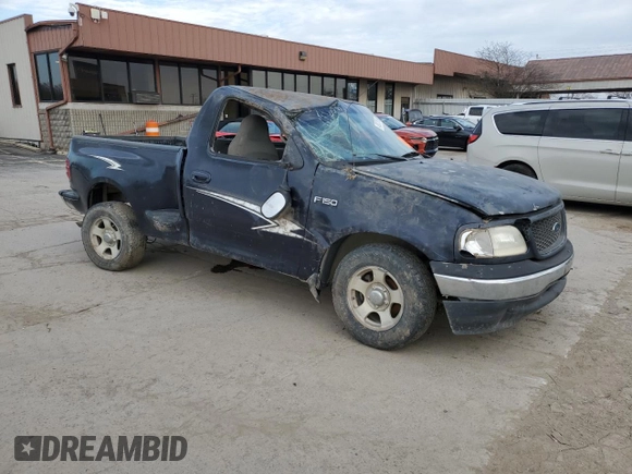 2000 Ford F-150 XL with VIN 2FTZF0728YCA61923, listed as a Copart auction lot 49672515 with 0 mi miles and Salvage Title. Bid and sale history available at carsss.com. Image 4.