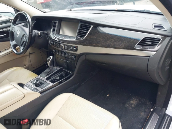 2014 Hyundai Equus Signature with VIN KMHGH4JH0EU085887, listed as a IAAI auction lot 42042823 with 77,527 mi miles and . Bid and sale history available at DreamBid. Image 5.