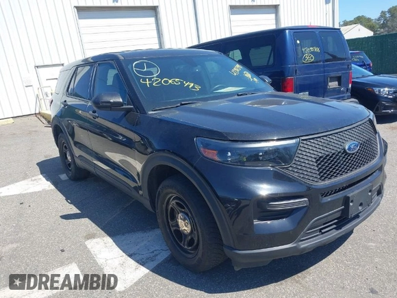 2021 Ford Police Interceptor Utility z VIN 1FM5K8ABXMGA33790, wystawiony jako IAAI lot #42065493 z przebiegiem 52 296 mil mil oraz . Historia ofert i sprzedaży dostępna na DreamBid. Obrazek 1.