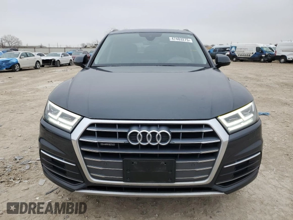 2018 Audi Q5 Premium Plus with VIN WA1BNAFY4J2208198, listed as a Copart auction lot 47483275 with 82,091 mi miles and Salvage Title. Bid and sale history available at DreamBid. Image 5.