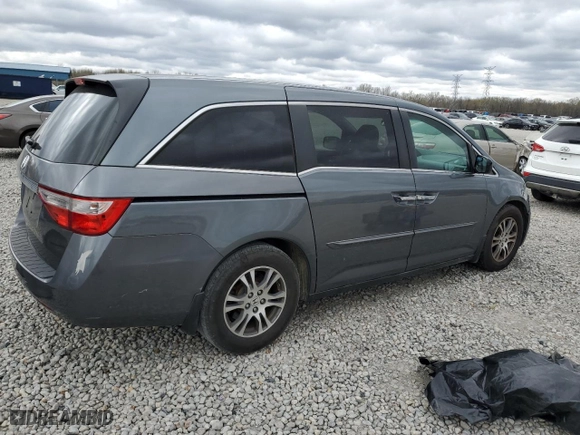2011 Honda Odyssey EX with VIN 5FNRL5H45BB005167, listed as a Copart auction lot 49865595 with 230,813 mi miles and Salvage Title. Bid and sale history available at carsss.com. Image 3.