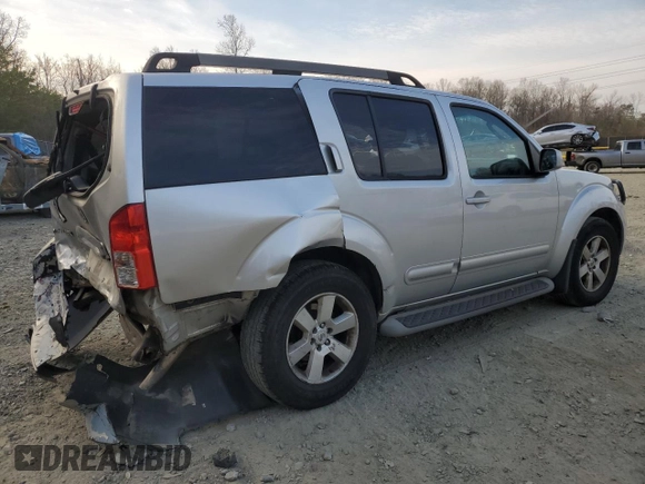 2011 Nissan Pathfinder LE z VIN 5N1AR1NB9BC622216, wystawiony jako Copart lot #50029145 z przebiegiem 150 896 mil mil oraz Szkoda całkowita • Salvage title. Historia ofert i sprzedaży dostępna na DreamBid. Obrazek 3.
