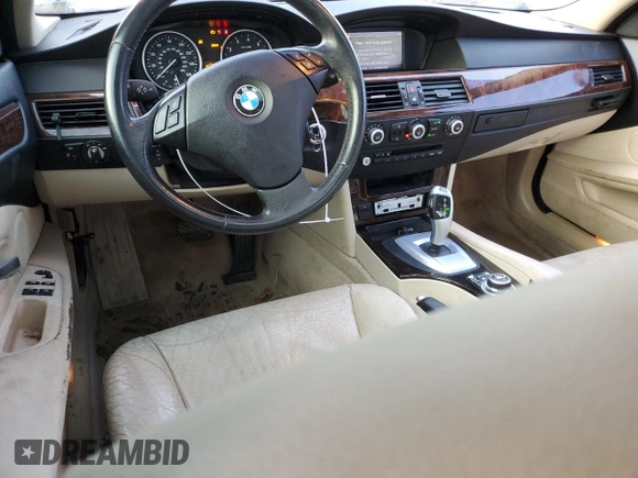 2010 BMW 5 Series 528i with VIN WBANU5C50AC442482, listed as a Copart auction lot 50337455 with 117,696 mi miles and Clean Title. Bid and sale history available at carsss.com. Image 8.