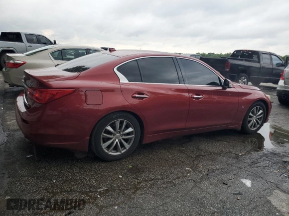 2014 Infiniti Q50 Premium z VIN JN1BV7AP1EM672554, wystawiony jako Copart lot #54788125 z przebiegiem 124 162 mil mil oraz Szkoda całkowita • Salvage title. Historia ofert i sprzedaży dostępna na DreamBid. Obrazek 3.