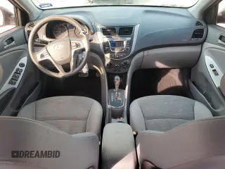 2015 Hyundai Accent GLS with VIN KMHCT4AEXFU906644, listed as a Copart auction lot 43817915 with 121,072 mi miles and Salvage Title. Bid and sale history available at carsss.com. Image 8.