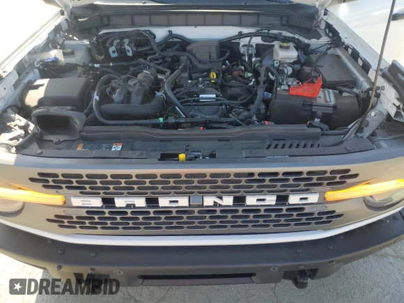 2022 Ford Bronco with VIN 1FMEE5DH3NLA92842, listed as a Copart auction lot 53109365 with 25,303 mi miles and Clean title. Bid and sale history available at DreamBid. Image 12.