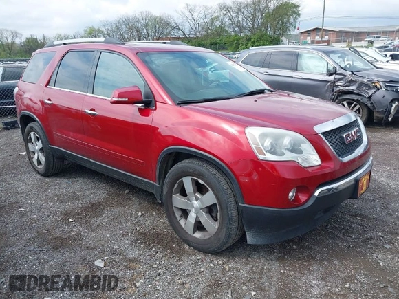 2012 GMC Acadia SLT2 with VIN 1GKKRSED7CJ407838, listed as a IAAI auction lot 42017132 with 211,662 mi miles. Bid and sale history available at carsss.com. Image 1.