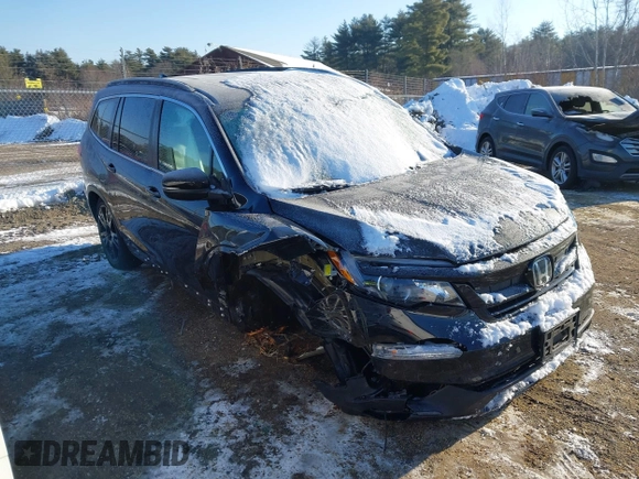 2022 Honda Pilot Special Edition with VIN 5FNYF6H20NB015763, listed as a IAAI auction lot 41392801 with 45,495 mi miles. Bid and sale history available at carsss.com. Image 1.