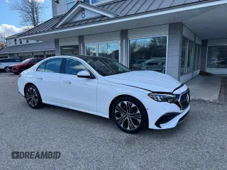 2025 Mercedes-Benz E 350 with VIN W1KLF4HB9SA111397, listed as a Copart auction lot 48554255 with 50 mi miles and Clean Title. Bid and sale history available at DreamBid. Image 1.