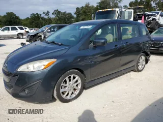 2012 Mazda 5 Grand Touring with VIN JM1CW2DLXC0128553, listed as a Copart auction lot 75610954 with 143,462 mi miles and Salvage Title. Bid and sale history available at DreamBid. Image 1.