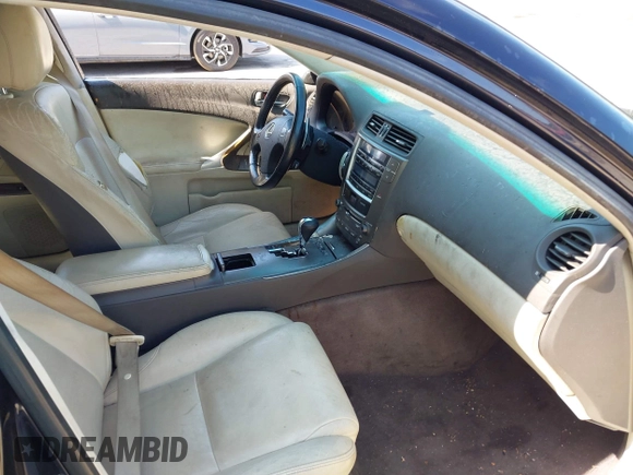 2009 Lexus IS 250 with VIN JTHCK262592029148, listed as a IAAI auction lot 42296938 with 230,863 mi miles and . Bid and sale history available at DreamBid. Image 5.