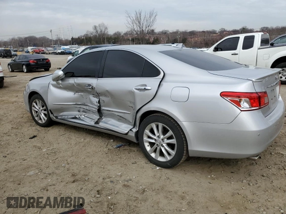 2011 Lexus ES with VIN JTHBK1EG7B2468375, listed as a Copart auction lot 46192565 with Not Provided miles and Salvage Title. Bid and sale history available at carsss.com. Image 2.