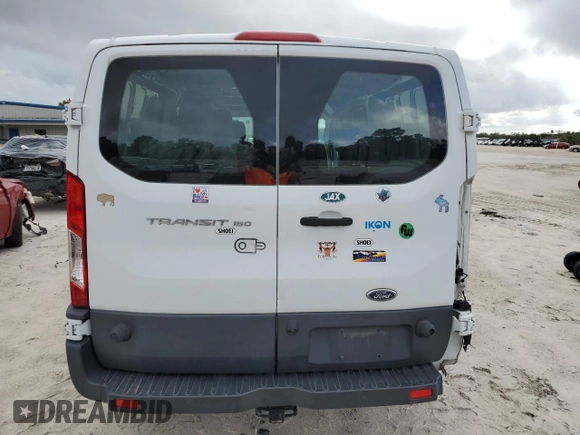 2016 Ford Transit Cargo with VIN 1FTYE9ZM7GKB44688, listed as a Copart auction lot 85258874 with 105,119 mi miles and Salvage Title. Bid and sale history available at carsss.com. Image 6.